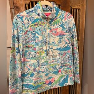 Lilly Pulitzer Multicolor Long Sleeve Quarter Zip